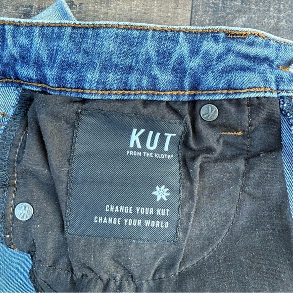 KUT From The Kloth Size 2 Gidget High Rise Fray Denim Shorts Size 2 - Picture 7 of 12